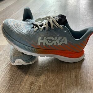 GUC Mens size 12 Hoka Mach 5. Lots of tread and life left, only worn in the yard